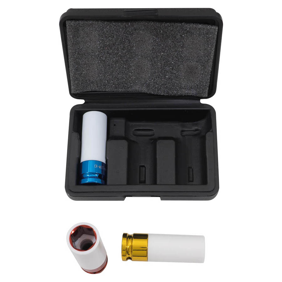 Stecknuss-Set 3-tlg, 17/19/21 mm