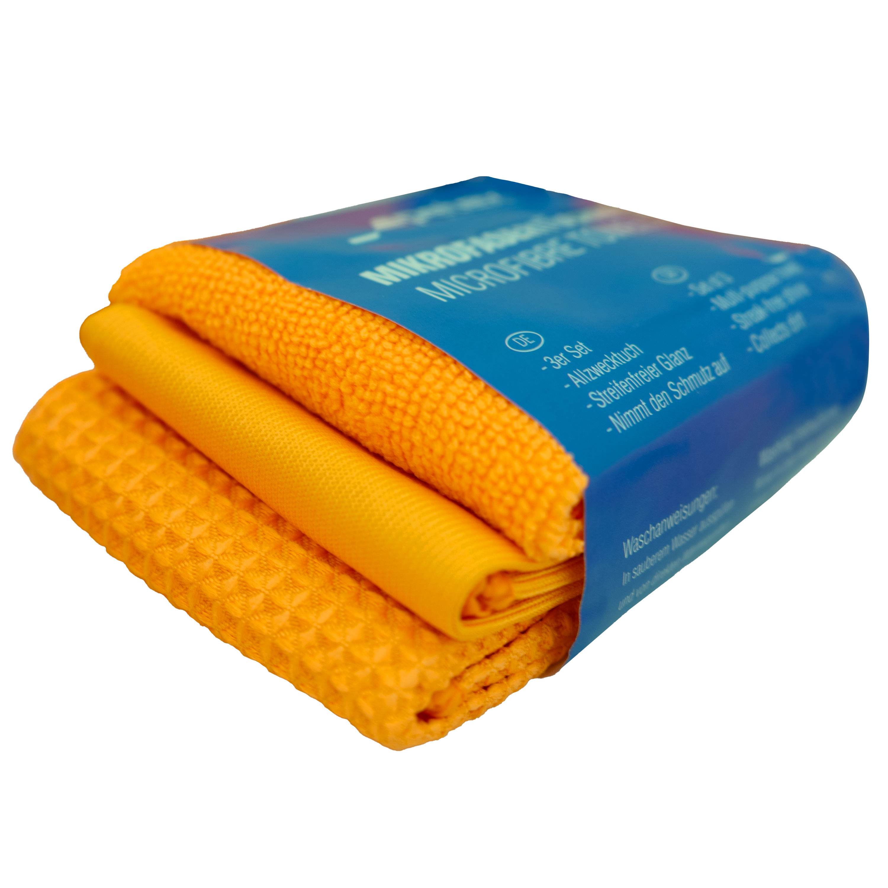 Mikrofaser Autopflegeset, 9-tlg., orange — Bild 4