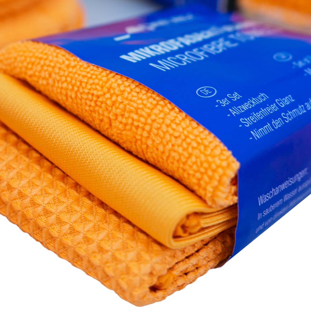Mikrofaser Autopflegeset, 9-tlg., orange — Bild 5